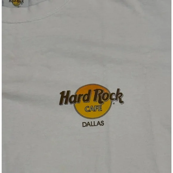 Vtg 90s Hard Rock Cafe Dallas T-Shirt Made in USA Armadillo Guitar Graphic Sz XL - Picture 8 of 9